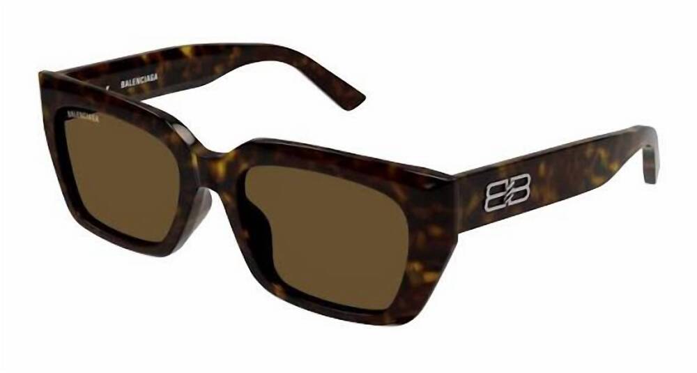 NEW BALENCIAGA unisex - bb0272sa 002 sunglasses in havana brown